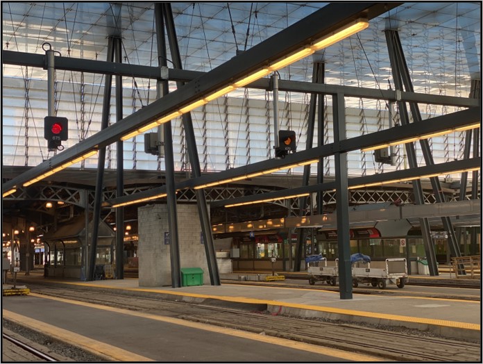 Image of Union Station from on the platform