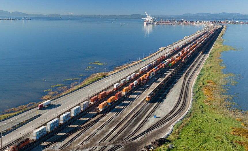 TTR West location in Deltaport, British Columbia