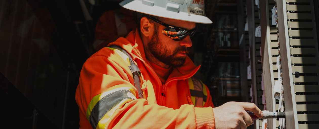 TTR Worker working on an electrical task